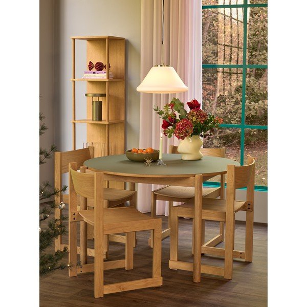 Lampadario bianco con intensità regolabile ø 40 cm Muse – Hübsch-image-3