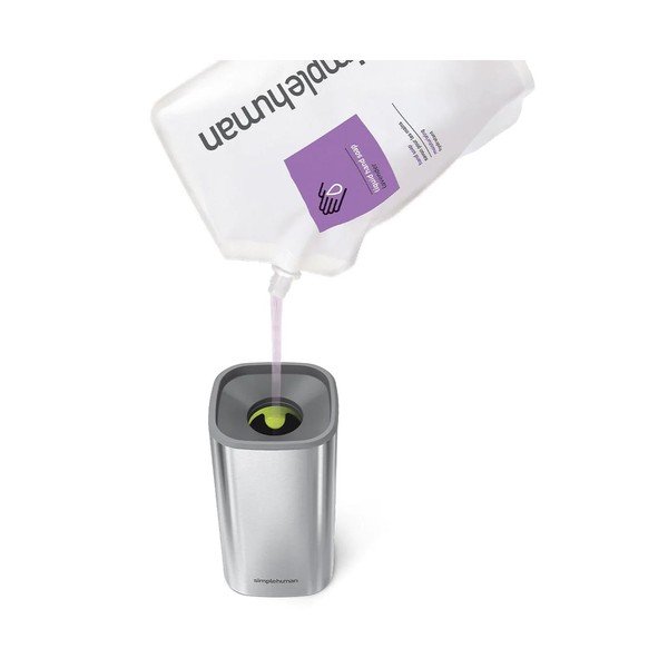 Dispenser di sapone in acciaio inox argento 295 ml - simplehuman-image-2