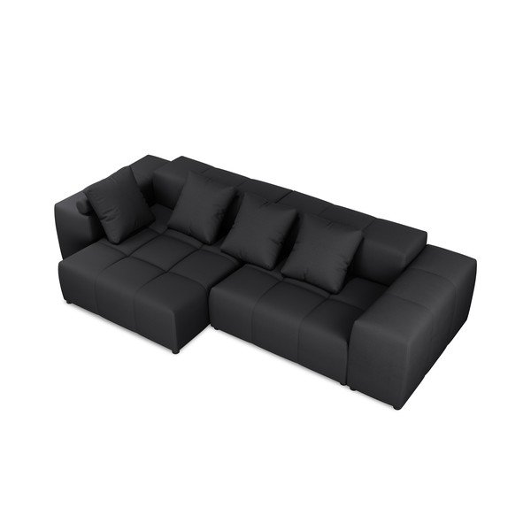 Divano angolare nero (variabile) Rome - Cosmopolitan Design-image-4