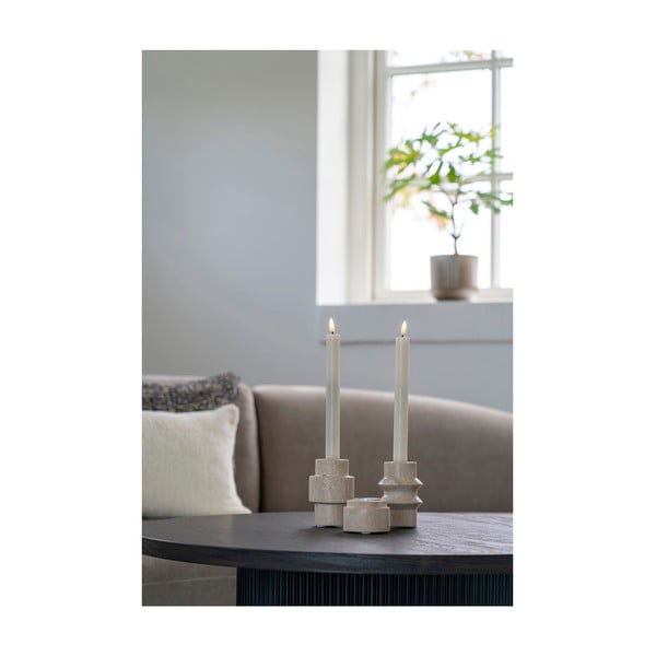 Portacandele in pietra per lumini in set da 2 pezzi - House Nordic-image-2