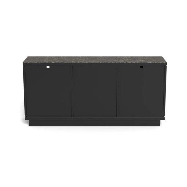 Credenza nera in MDF 160x75x40 cm Tribeca – Actona-image-4