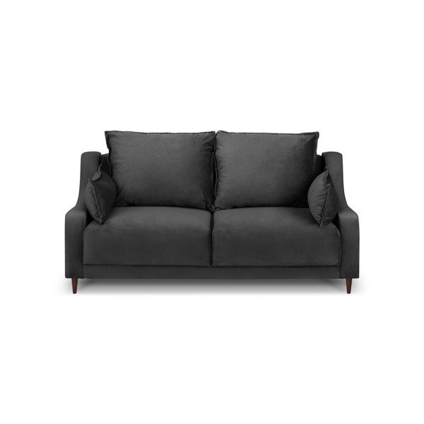 Divano in velluto grigio scuro Freesia, 150 cm - Mazzini Sofas