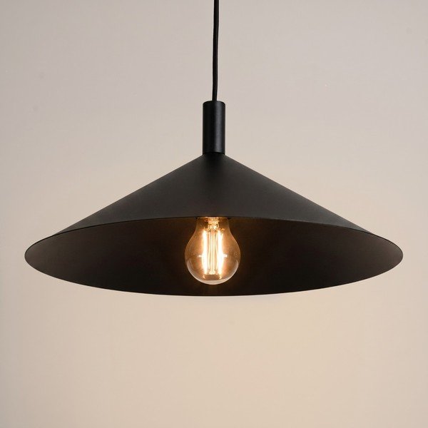 Lampadario nero in acciaio ø 40 cm Zylo – Sollux-image-2