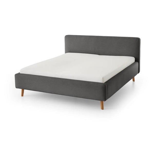 Letto singolo imbottito grigio scuro rete non inclusa 120x200 cm Mattis – Meise Möbel