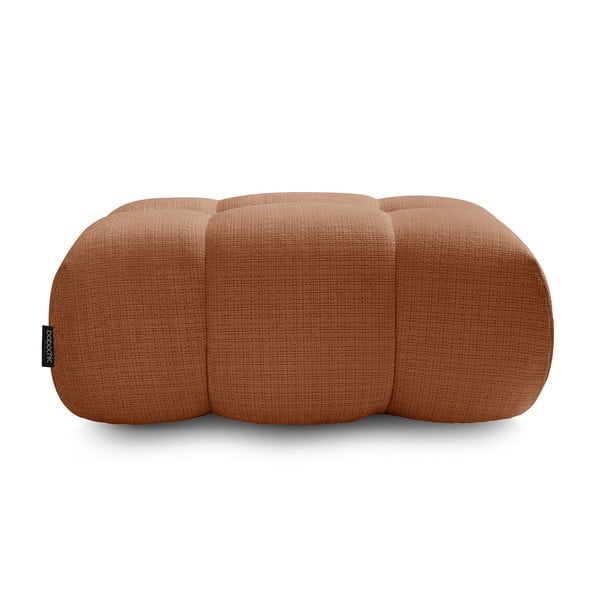 Poggiapiedi color mattone con rivestimento in ciniglia Ivane – Bobochic Paris