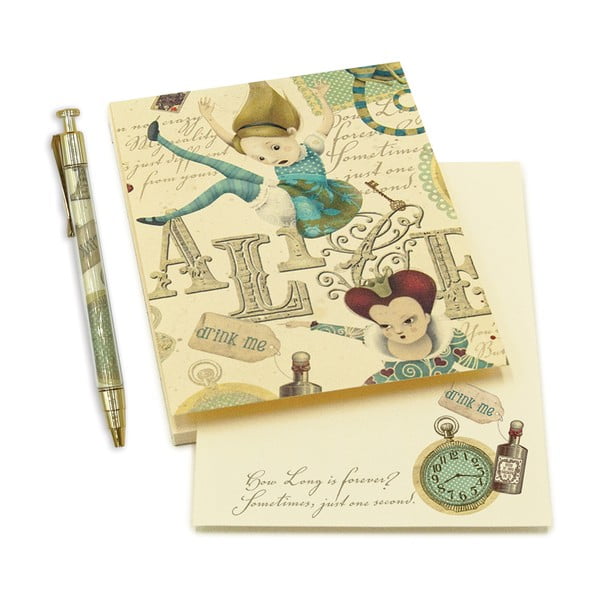 Quaderno con penna 50 pagine formato A6 Alice - Kartos