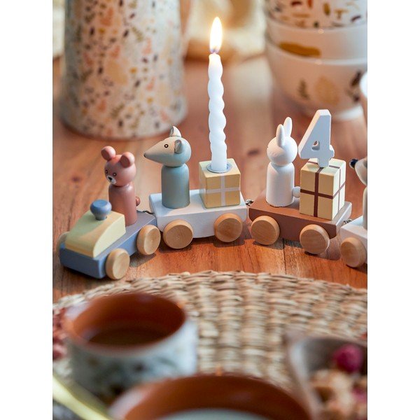 Bloomingville Treno B-Day Treno decorativo con candela di compleanno - Bloomingville Mini-image-1