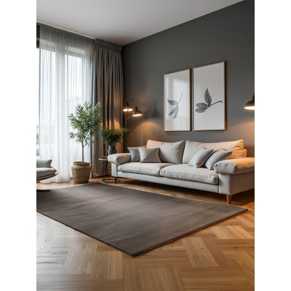 Tappeto color antracite/color crema 200x280 cm Perles Dolomite – Elle Decoration-image-1