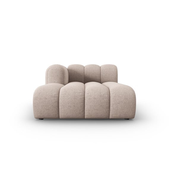 Chaise lounge componibile beige (con penisola a sinistra) Lupine – Micadoni Home