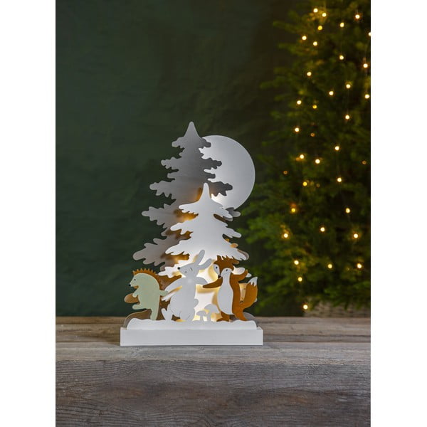 Decorazione natalizia in legno con luci LED, altezza 44 cm Forest Friends - Star Trading