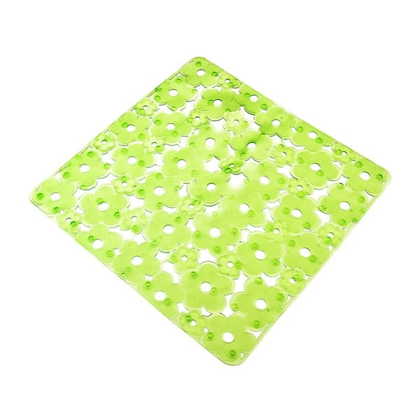 Tappeto da bagno antiscivolo verde, lunghezza 52 cm - Metaltex