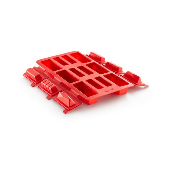 Stampo in silicone rosso per mini rotoli Rotondo - Lékué