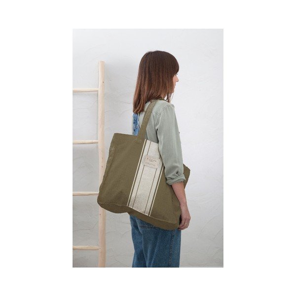 Borsa in tessuto Grigio scuro, larghezza 42 cm - Really Nice Things-image-1