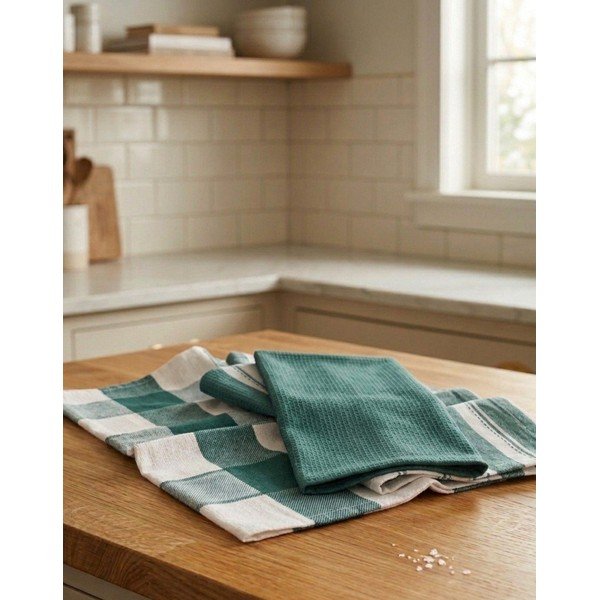 Set di strofinacci in cotone 3 pz 45x70 cm Vafle – JAHU collections-image-1