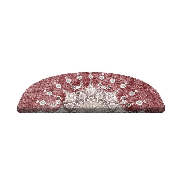 Gradini rossi in set da 16 pezzi 65x20 cm Chakra - Vitaus