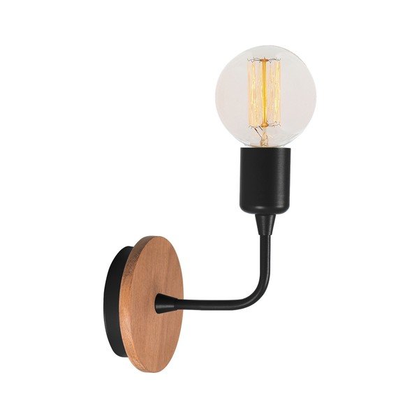 Lampada da parete nera Simple Drop - Homemania Decor-image-2