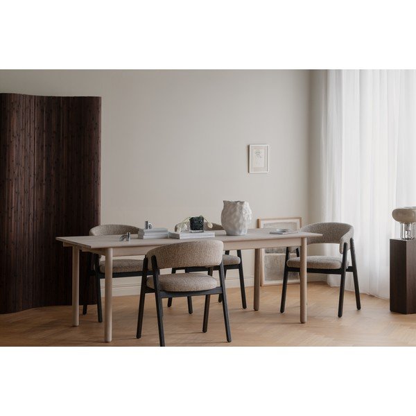 Tavolo da pranzo in rovere massiccio allungabile 90x205 cm Derrymore – Rowico-image-2