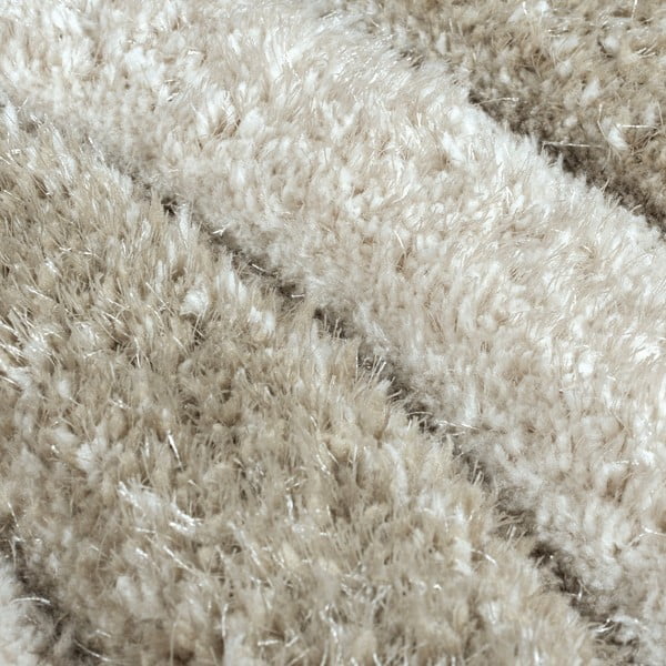 Tappeto beige in fibra riciclata tessuta a mano 80x150 cm Velvet - Flair Rugs-image-3