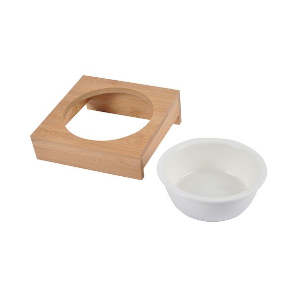 Ciotola con supporto in bambù per cane ø 12 cm – Love Story-image-1