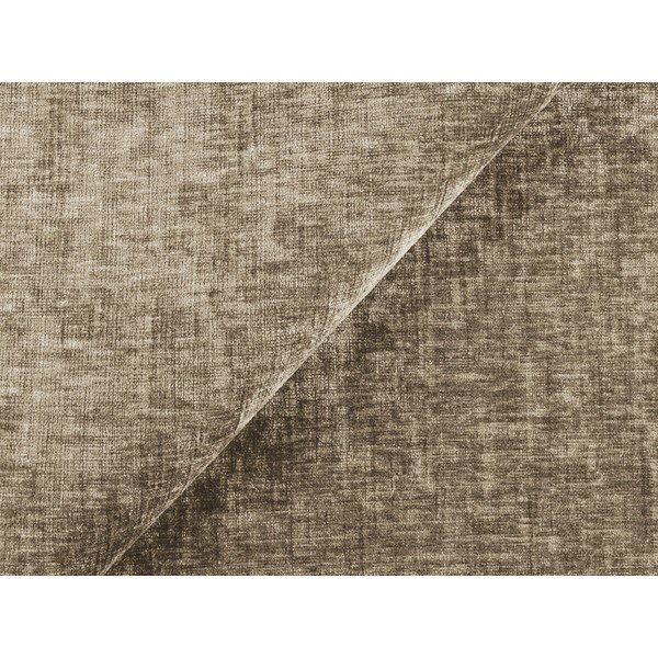 Poggiapiedi marrone chiaro con rivestimento in ciniglia Kuki – Makamii-image-4