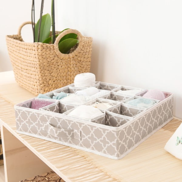 Organizzatore per cassetti beige a 16 scomparti , 40 x 40 cm Madison - Compactor-image-1