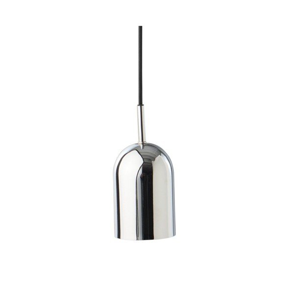 Lampadario color argento lucido in metallo ø 10 cm Ara – Jotex