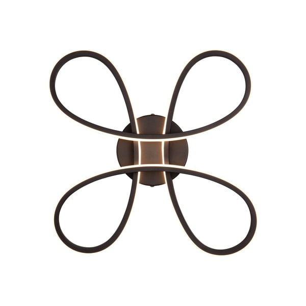 Plafoniera LED nera 40x40 cm Fly - Trio-image-1