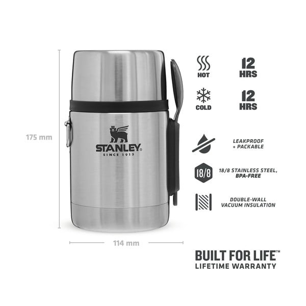 Borraccia termica argentata in acciaio inox 530 ml Adventure – Stanley-image-4