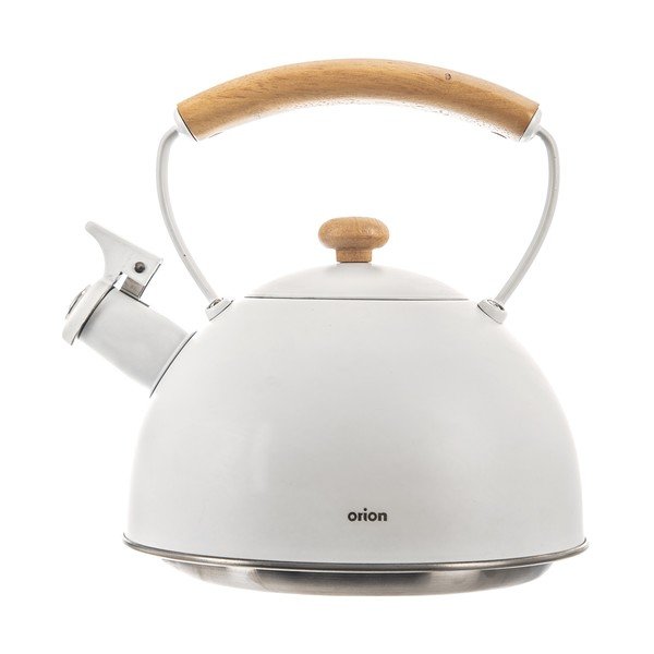 Teiera bianca in acciaio inox 3 l Whiteline - Orion