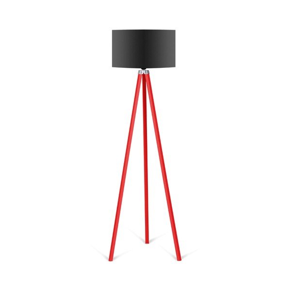 Stojací lampa s černým stínítkem Kate Louise Redish