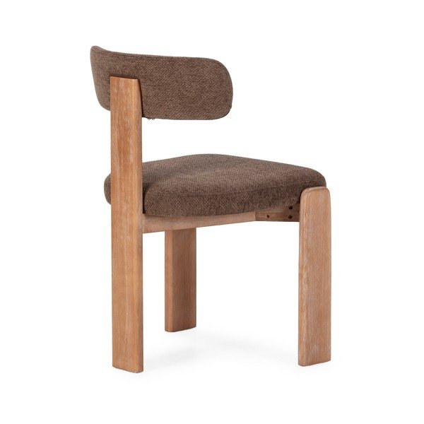 Sedie da pranzo in set marroni in imbottito 2 pz Nadia – MOME-image-4