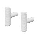 Set di ganci da parete bianchi 2 pz Rof – Blomus