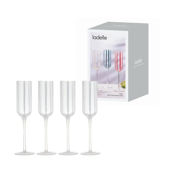 Set di bicchieri da bollicine 4 pz 180 ml Stripe – Ladelle-image-2
