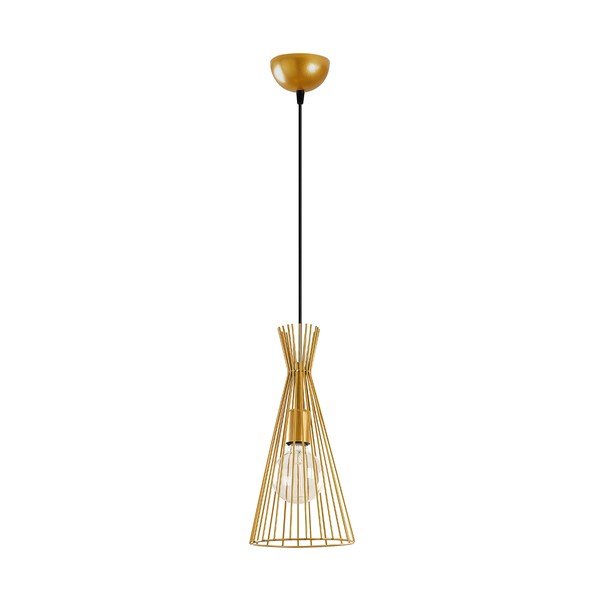 Lampada a sospensione color oro con paralume in metallo ø 20 cm Mezopotamya - Opviq lights-image-3
