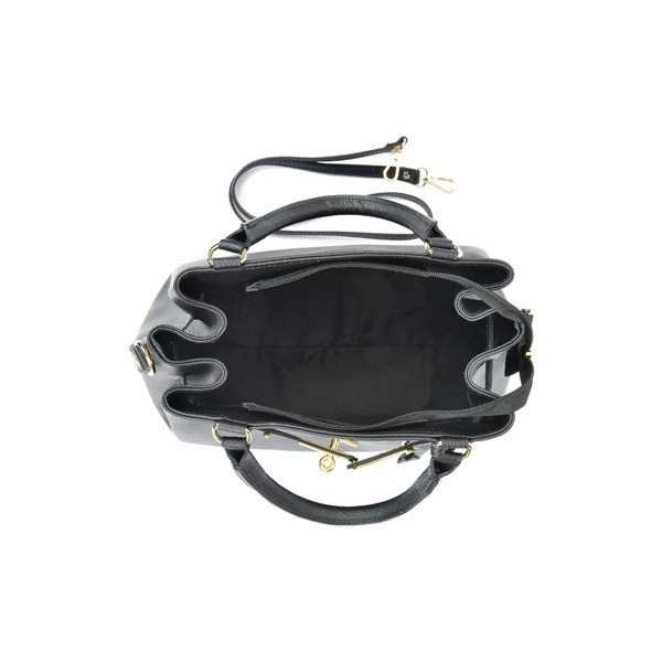 Borsa in pelle nera Lupe - Isabella Rhea-image-3