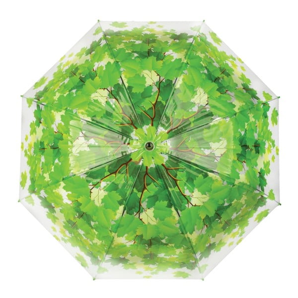 Ombrello trasparente antivento con dettagli verdi Ambiance Birdcage Leaf, ⌀ 92,5 cm - Esschert Design-image-2