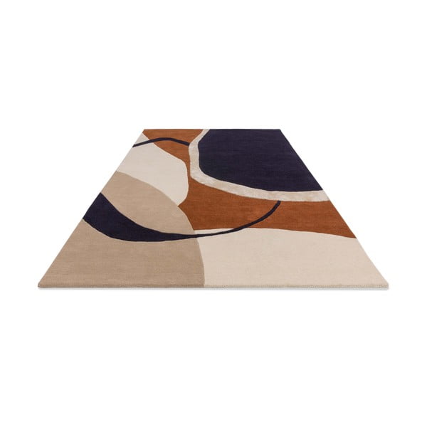 Tappeto in lana tessuto a mano color mattone 120x170 cm Matrix - Asiatic Carpets-image-4