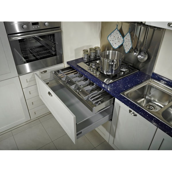 Credenza grigia per cassetto 83 x 46 cm Flexo - Elletipi-image-4