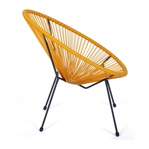 Poltrona da esterno gialla in metallo/in plastica Avocado Comfort – Bonami Selection-image-2