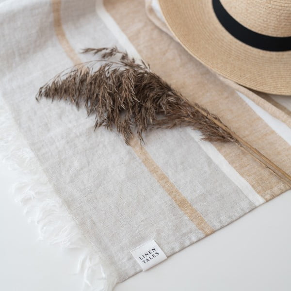 Telo mare in lino 140x170 cm Allure Stripe - Linen Tales-image-3