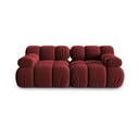 Divano in velluto rosso 188 cm Bellis - Micadoni Home