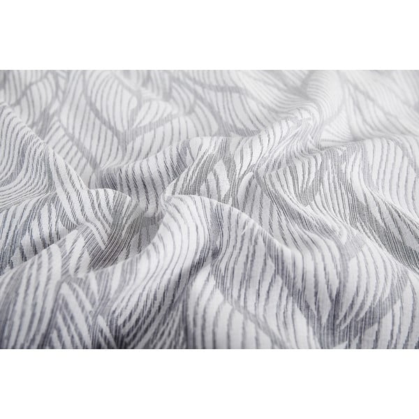 Biancheria da letto singola jacquard grigia 140x200 cm Florida - My House-image-2