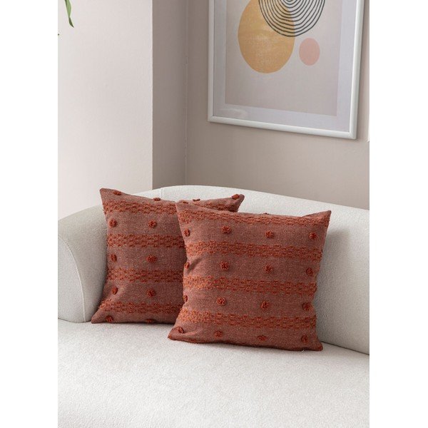 Federe decorative in set 2 pz 43x43 cm Tuffet – Mioli Decor-image-1