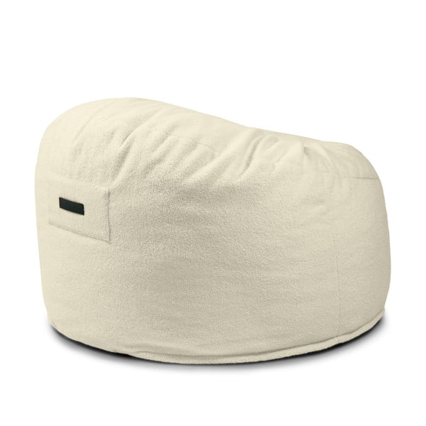 Pouf a sacco per bambini marrone con rivestimento in bouclé Om 85 – SLOWDOWN-image-4