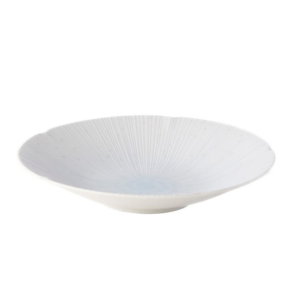 Piatto per pasta in ceramica azzurra ø 24,5 cm ICE WHITE - MIJ