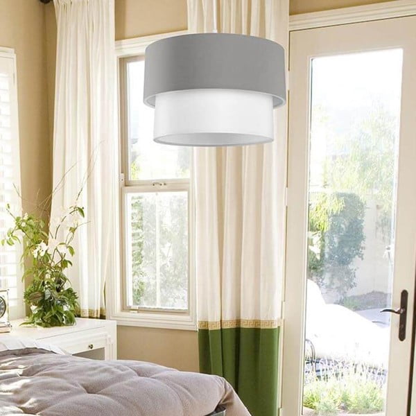 Lampada da soffitto bianco-grigio 60x18,5 cm - Squid Lighting-image-1