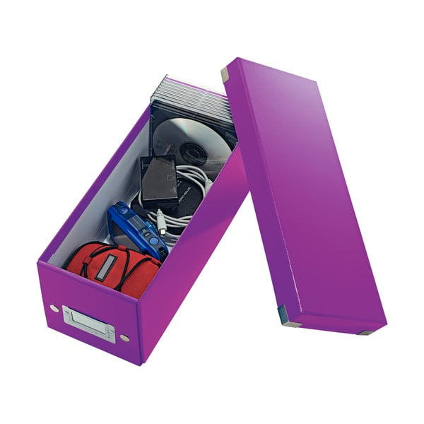 Contenitore viola con coperchio Disco CD, lunghezza 35 cm Click&Store - Leitz-image-3