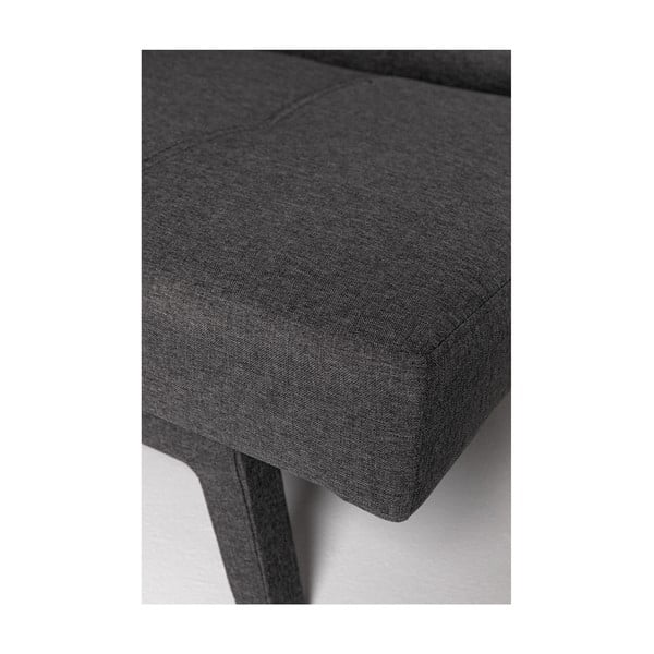 Divano letto grigio scuro con gambe grigie Ozzie - Debut-image-2
