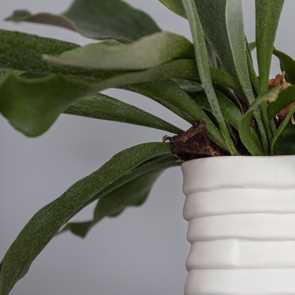 Vaso in porcellana bianca fatto a mano Ribbon - Mette Ditmer Denmark-image-4