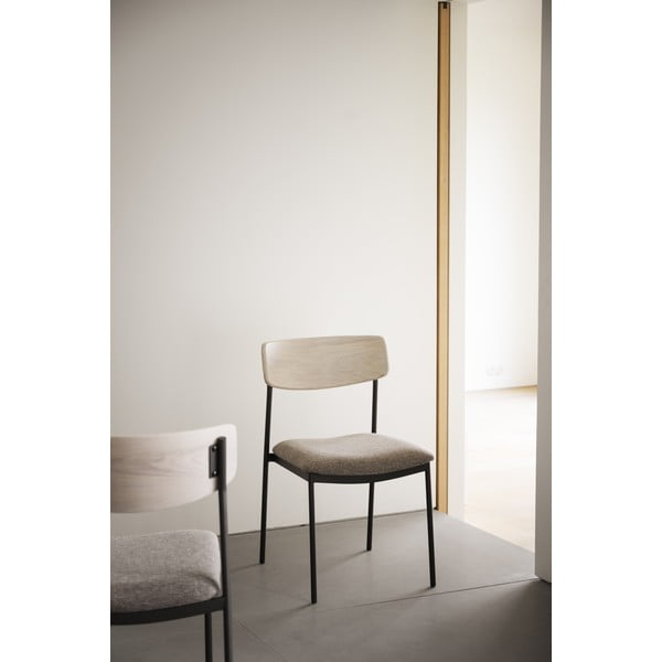 Sedie da pranzo in colore beige-naturale in set da 2 Maymont - Rowico-image-1